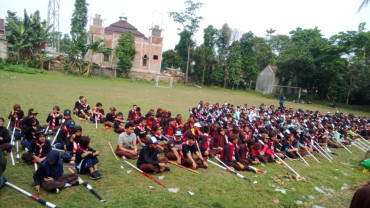 Latihan Persiapan Kegiatan Senam Morse Anggota Pramuka Se Kabupaten Bogor